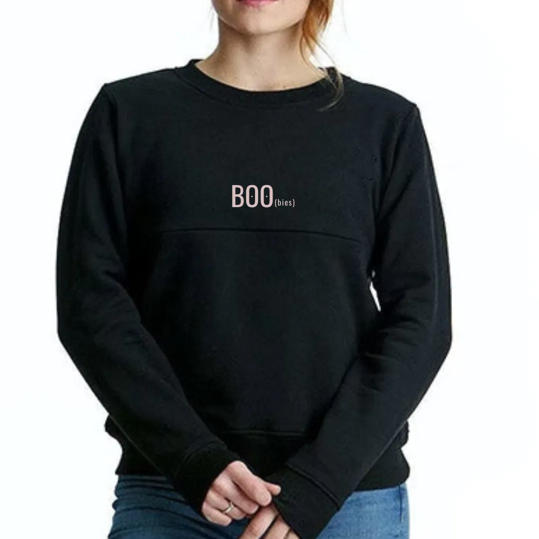 BOO(bies) Nursing Sweatshirt With TwinZip® – Central Embroidery
