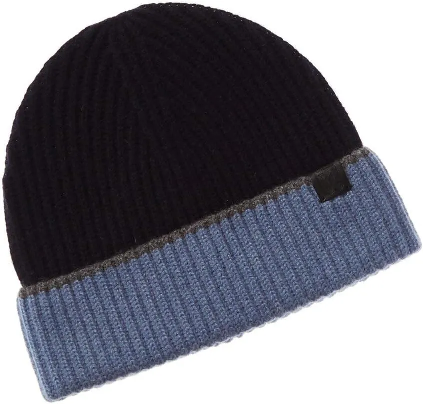 Bruno Magli 100% Italian Cashmere Hat for Men  Mens Knit Winter Beanie