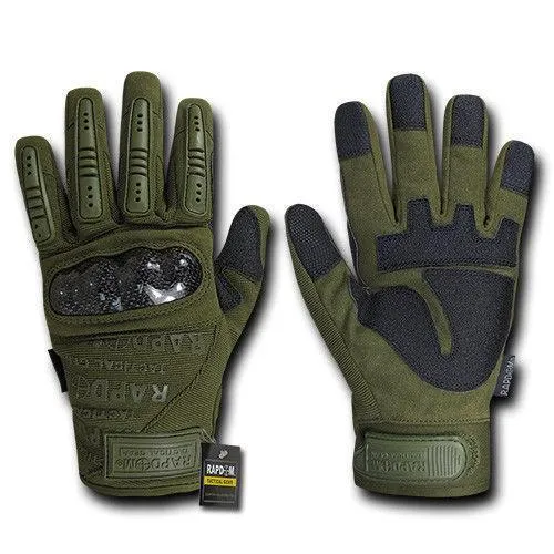 Carbon Fiber Knuckle Tactical Combat Touchscreen Gloves