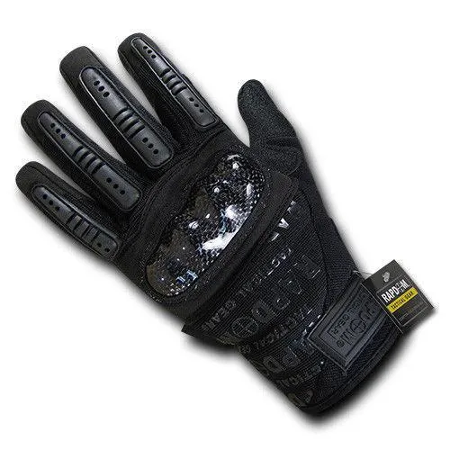 Carbon Fiber Knuckle Tactical Combat Touchscreen Gloves