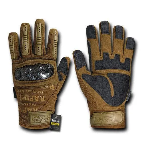 Carbon Fiber Knuckle Tactical Combat Touchscreen Gloves