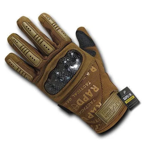 Carbon Fiber Knuckle Tactical Combat Touchscreen Gloves
