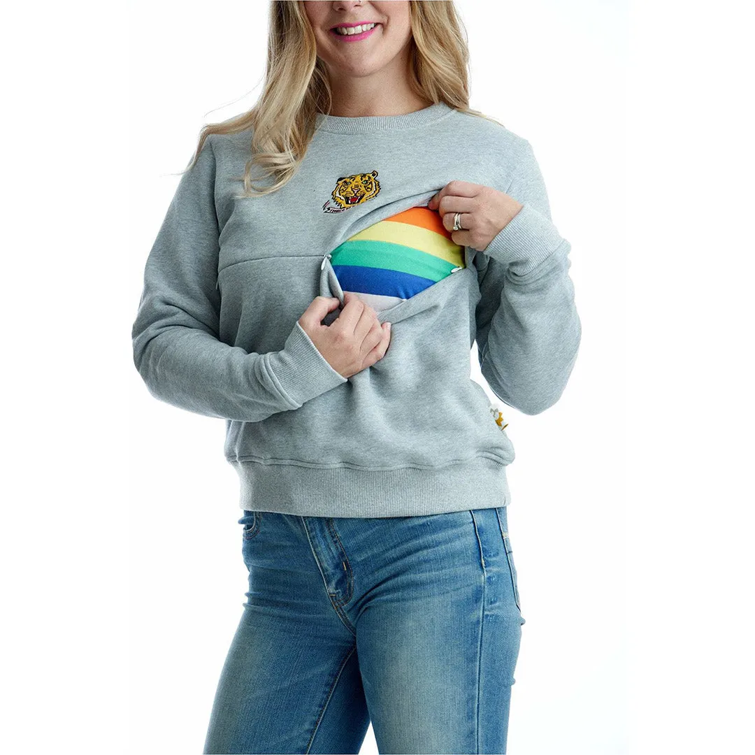 'Fierce as a Mother' Breastfeeding Sweatshirt