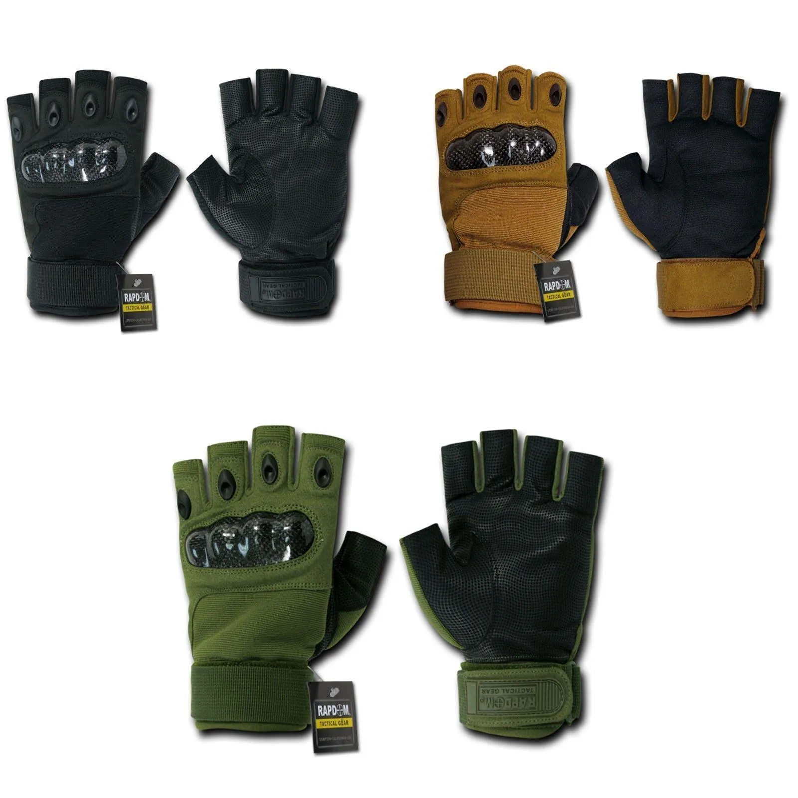 Half Finger Tactical Hard Knuckle Combat Patrol Mout Gloves
