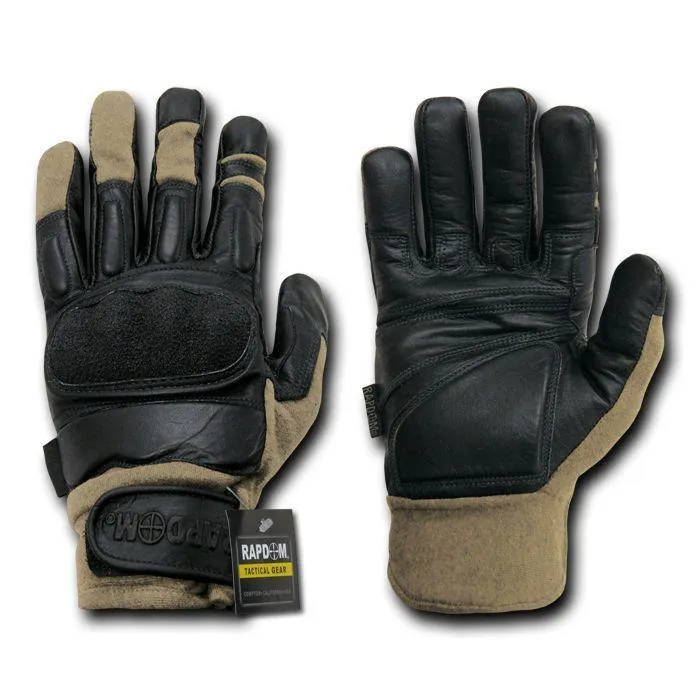 Kevlar / Leather Tactical Hard Knuckle Combat Patrol Gloves