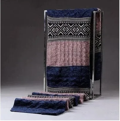 Knitted long scarf