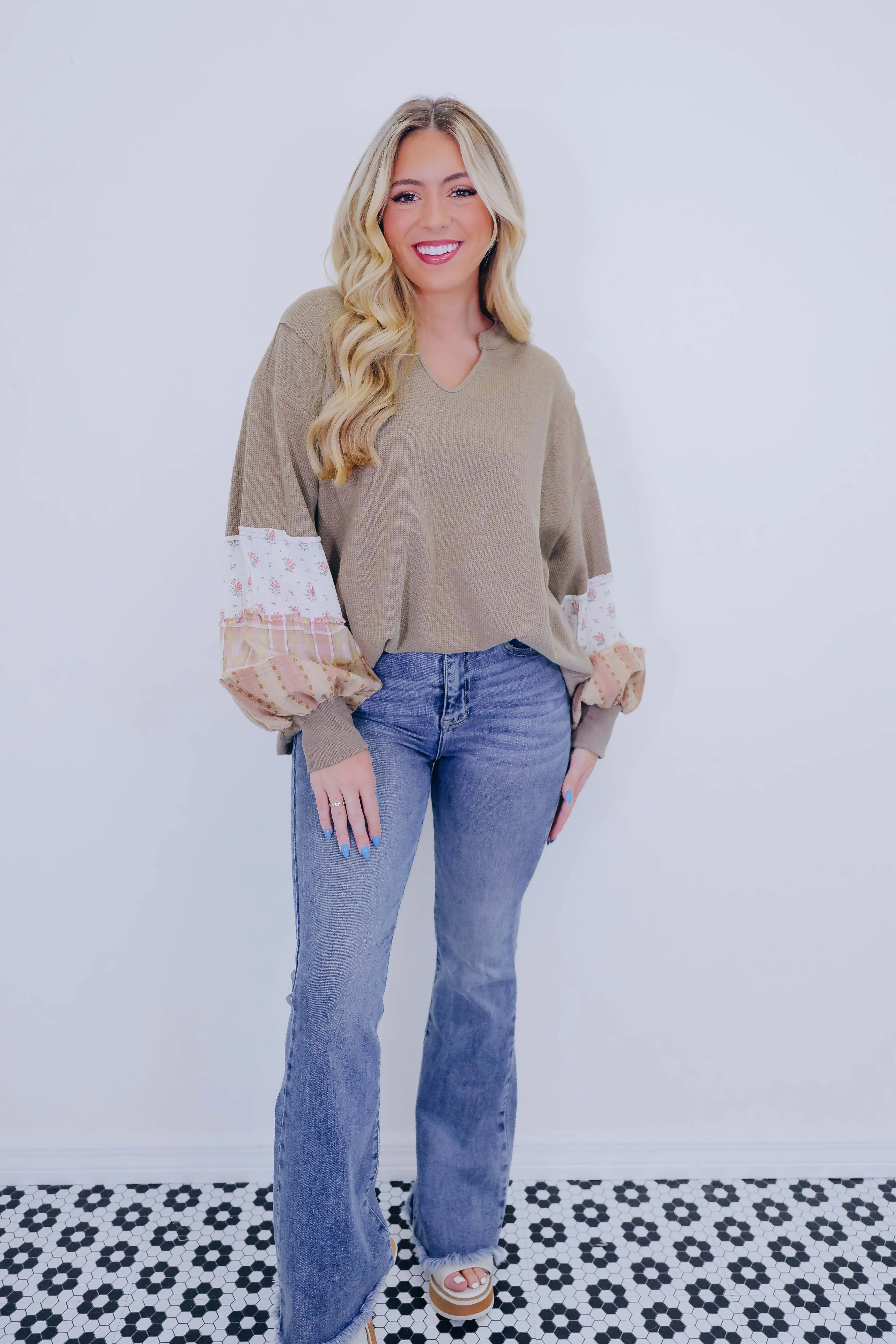 Laura Long Sleeve ColorBlock Top- 3 Colors