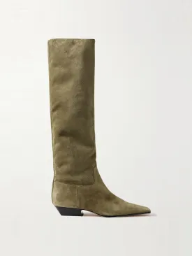 Marfa suede knee boots