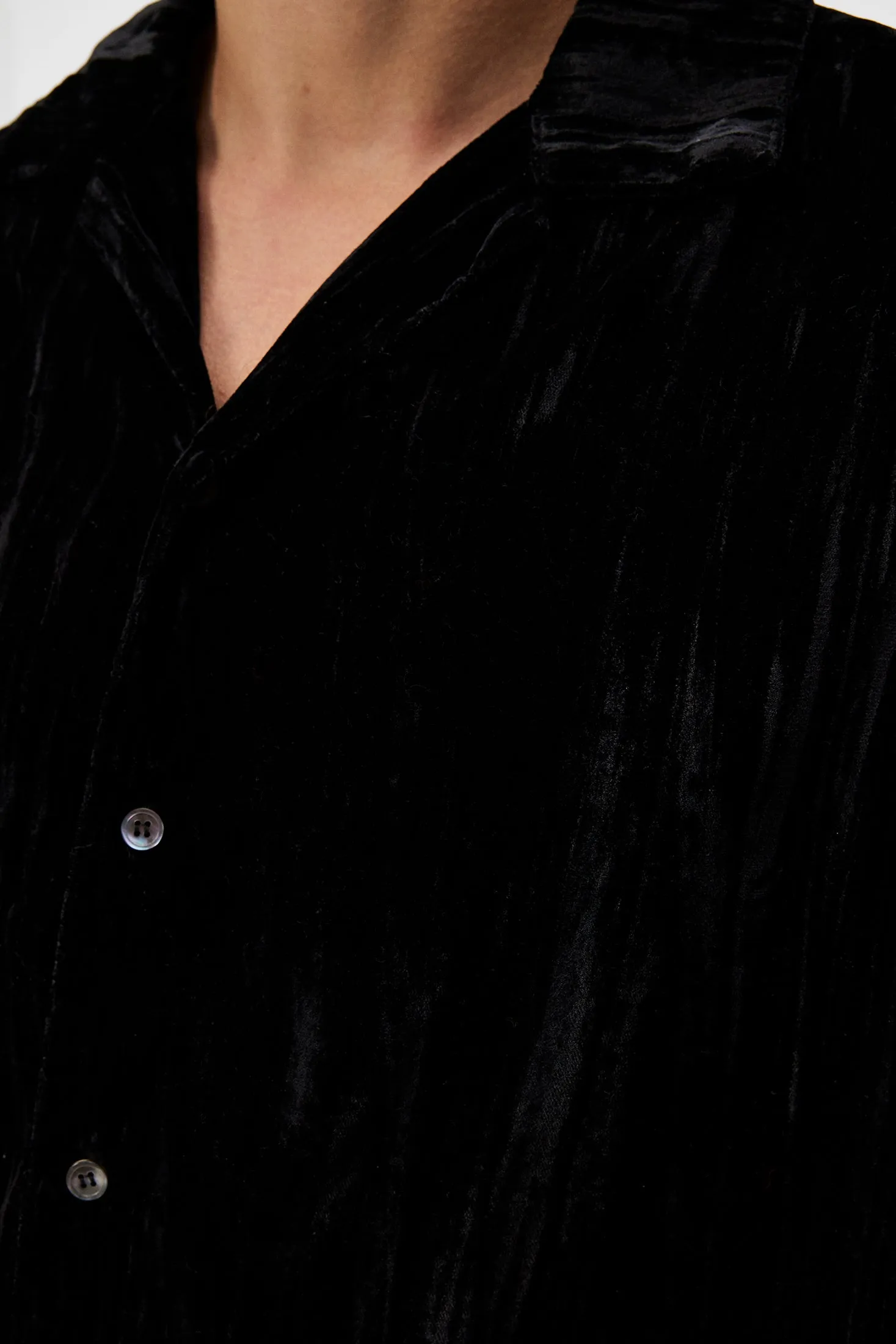PJ Velvet Shirt / Black