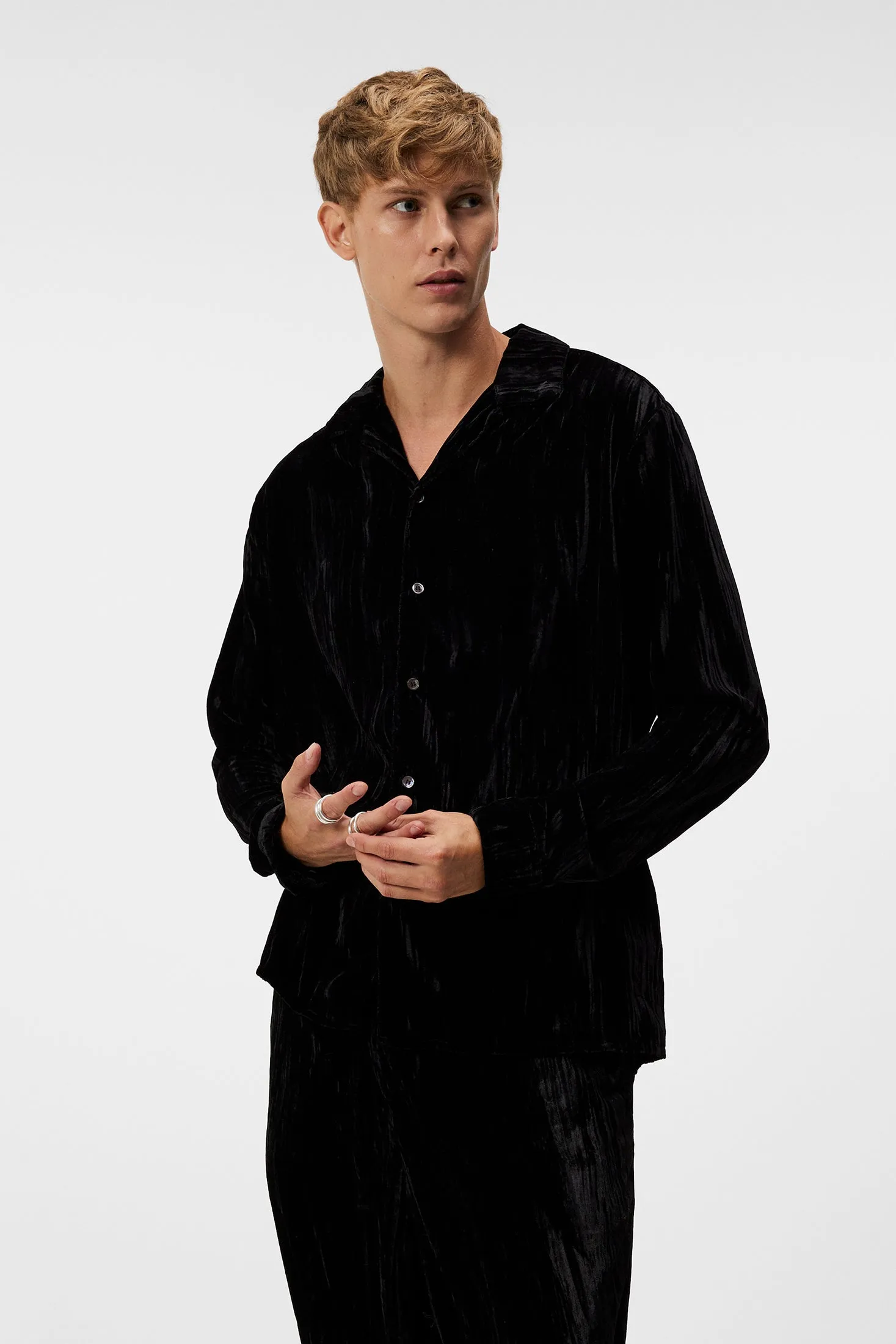 PJ Velvet Shirt / Black