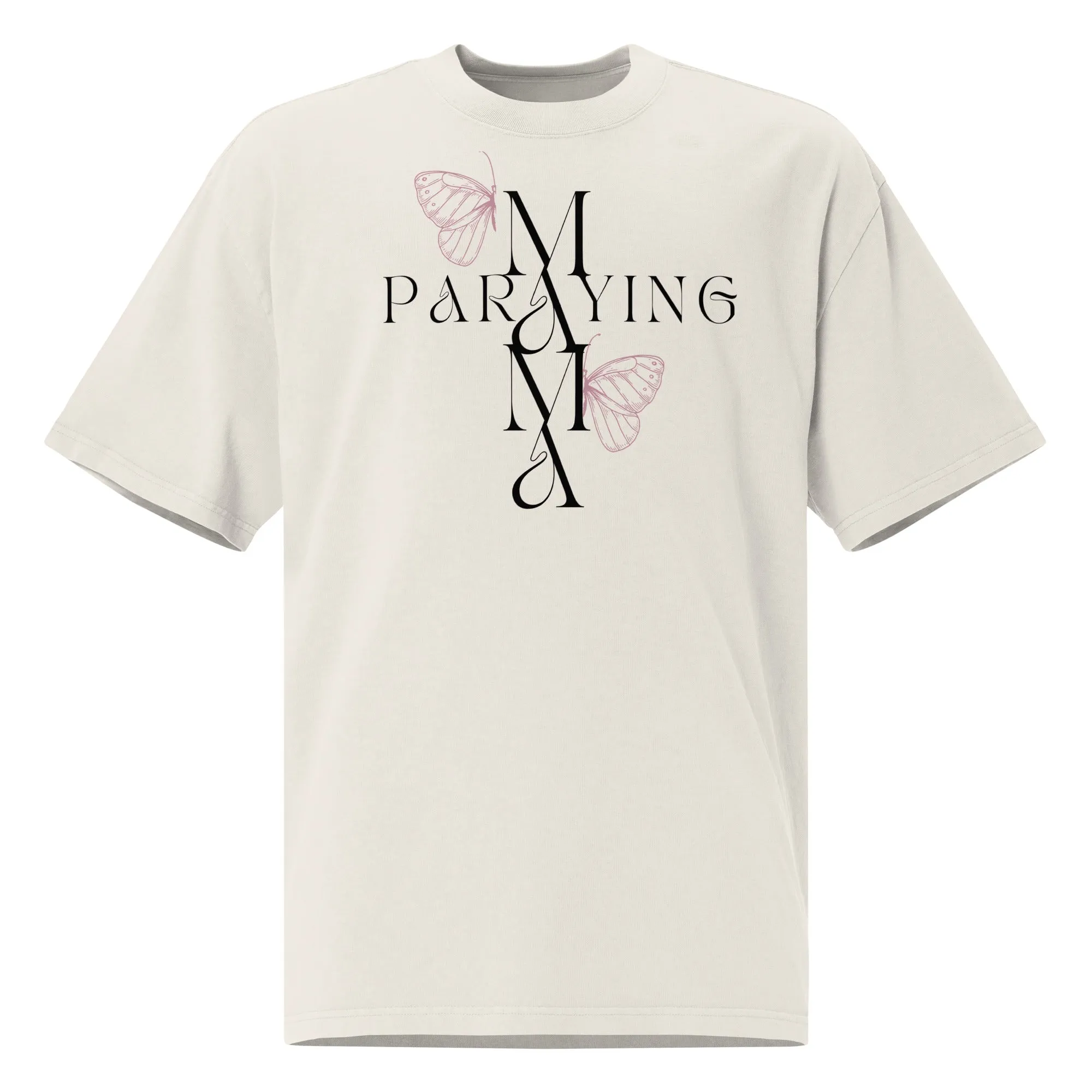 Praying Mama, Oversized faded t-shirt