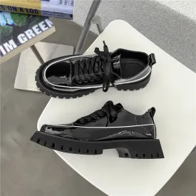 Small Heavy Bottomed Shoes Men Casual Leather Platform Shoes | Brodtica.com