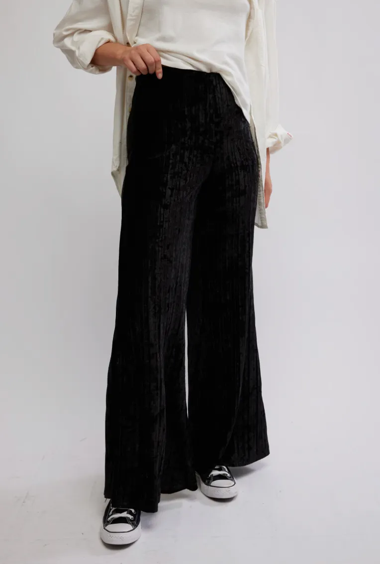 Star Sign Velvet Pants