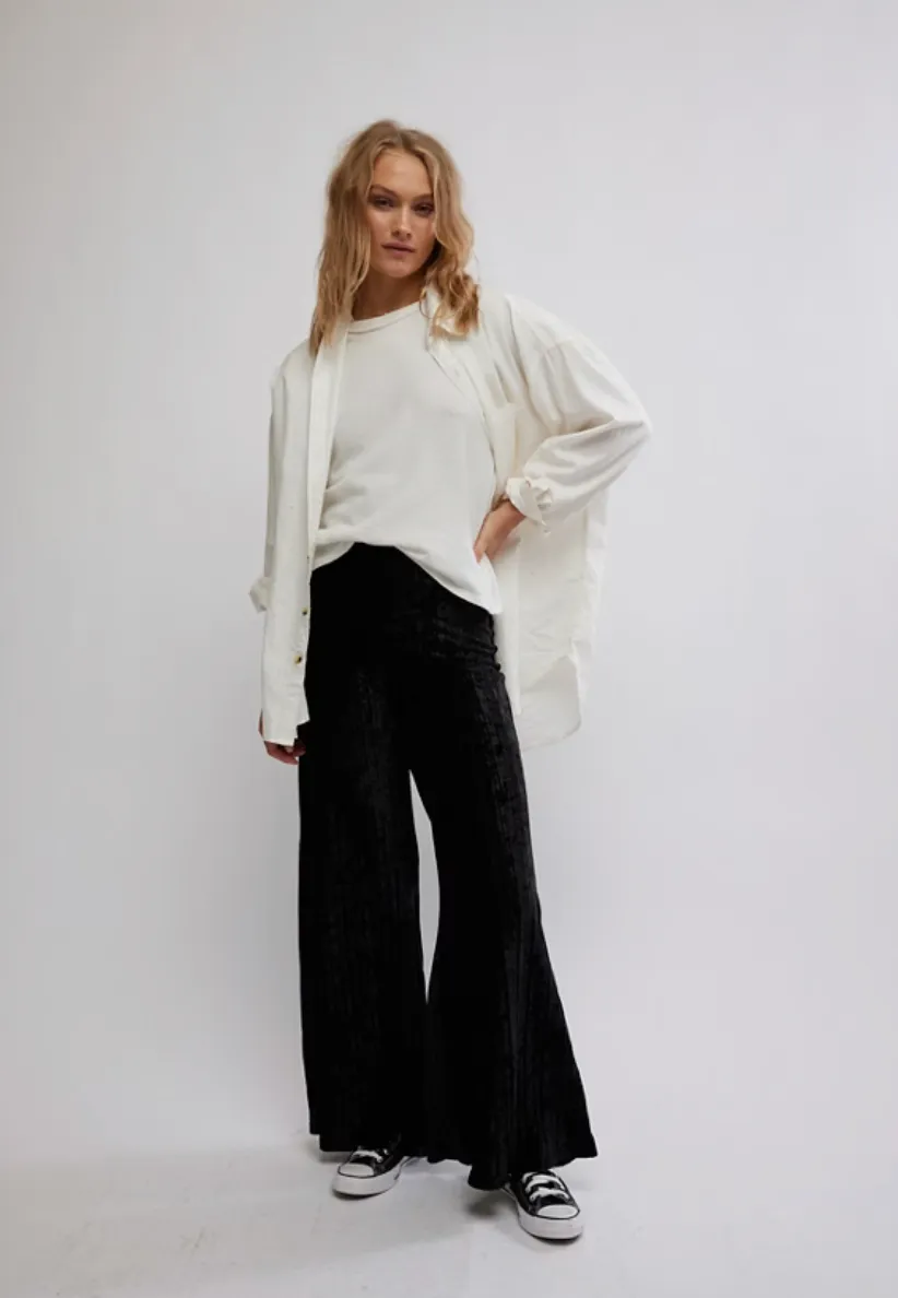 Star Sign Velvet Pants