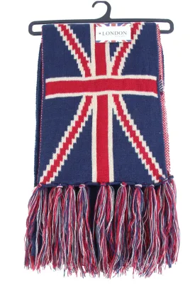 UNION JACK WARM SET GLOVES SCARF & BOBBLE HAT