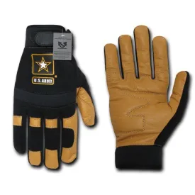 US Army Leather Mechanics Work Tactical Gloves