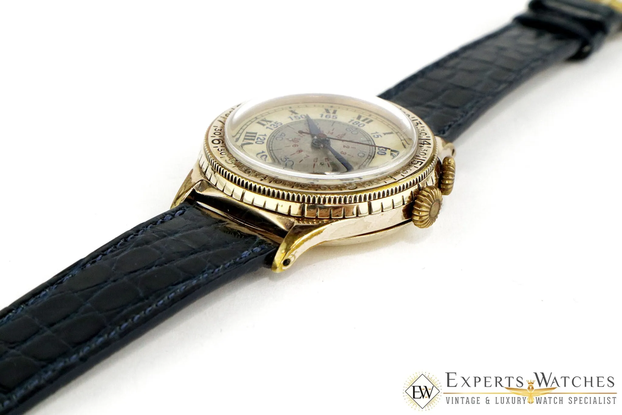 Vintage 1939 Longines Lindbergh Hour Angle 10.68Z WWII Military Pilot Watch CPO