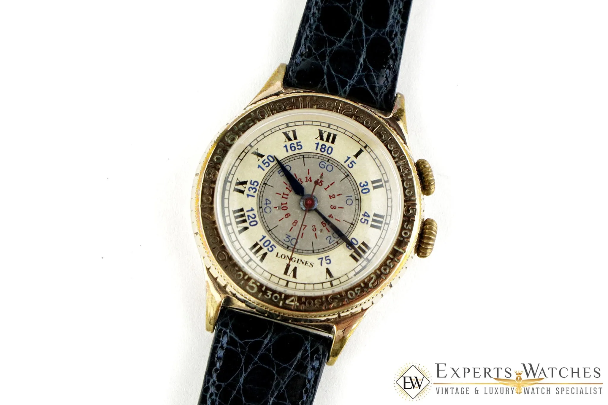 Vintage 1939 Longines Lindbergh Hour Angle 10.68Z WWII Military Pilot Watch CPO