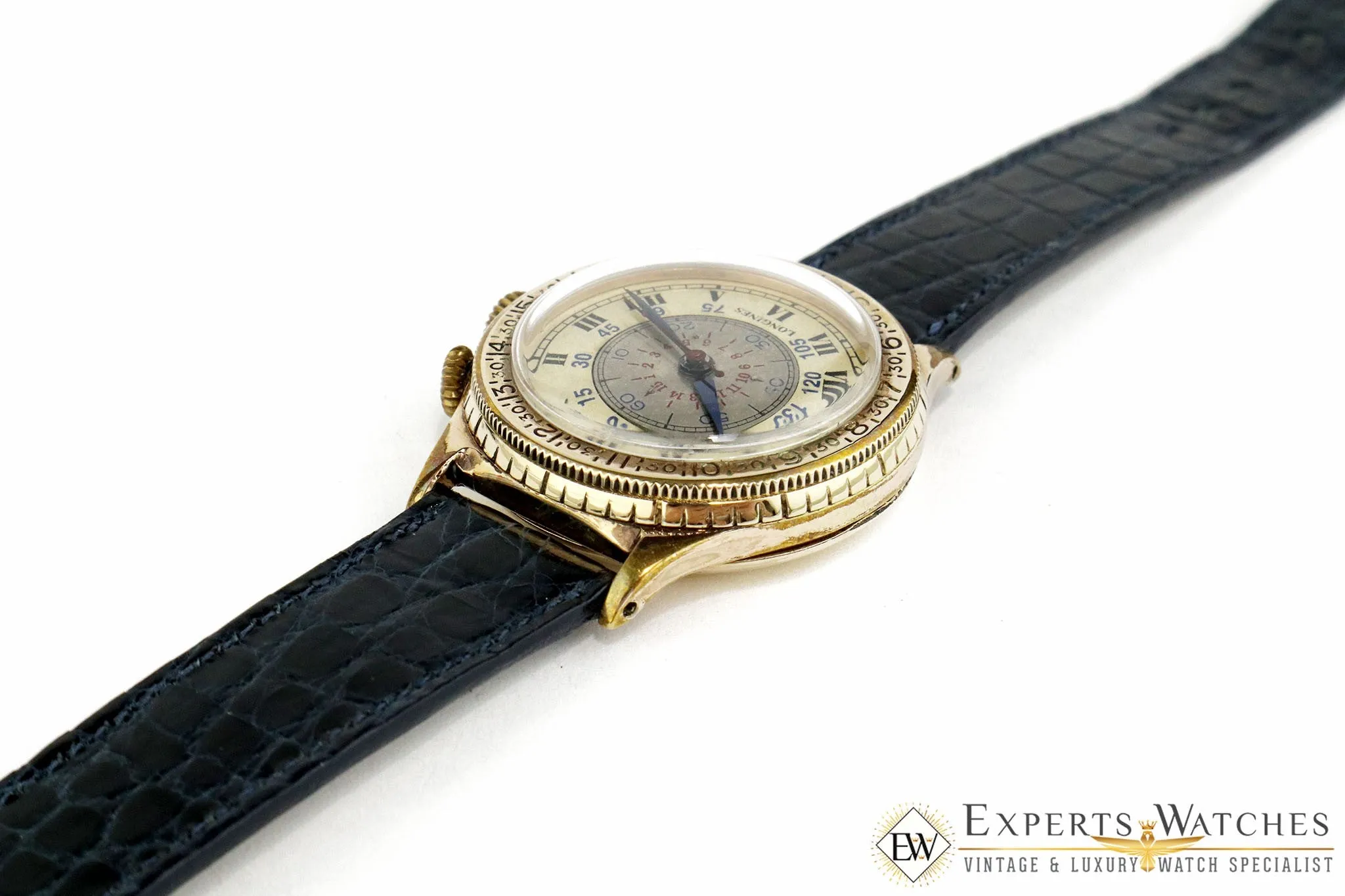 Vintage 1939 Longines Lindbergh Hour Angle 10.68Z WWII Military Pilot Watch CPO