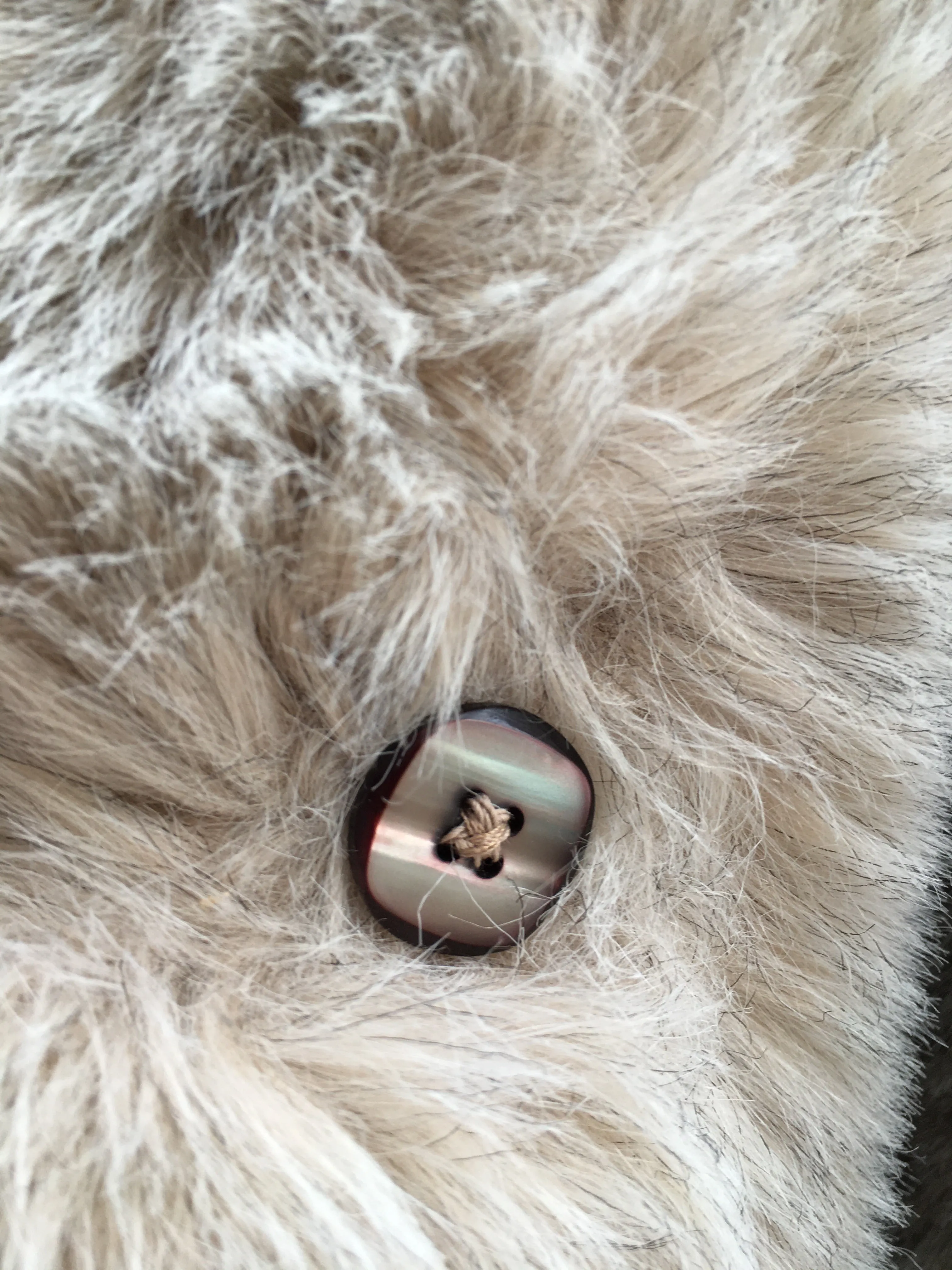 Vintage 80's Reversible Faux Fur Coat