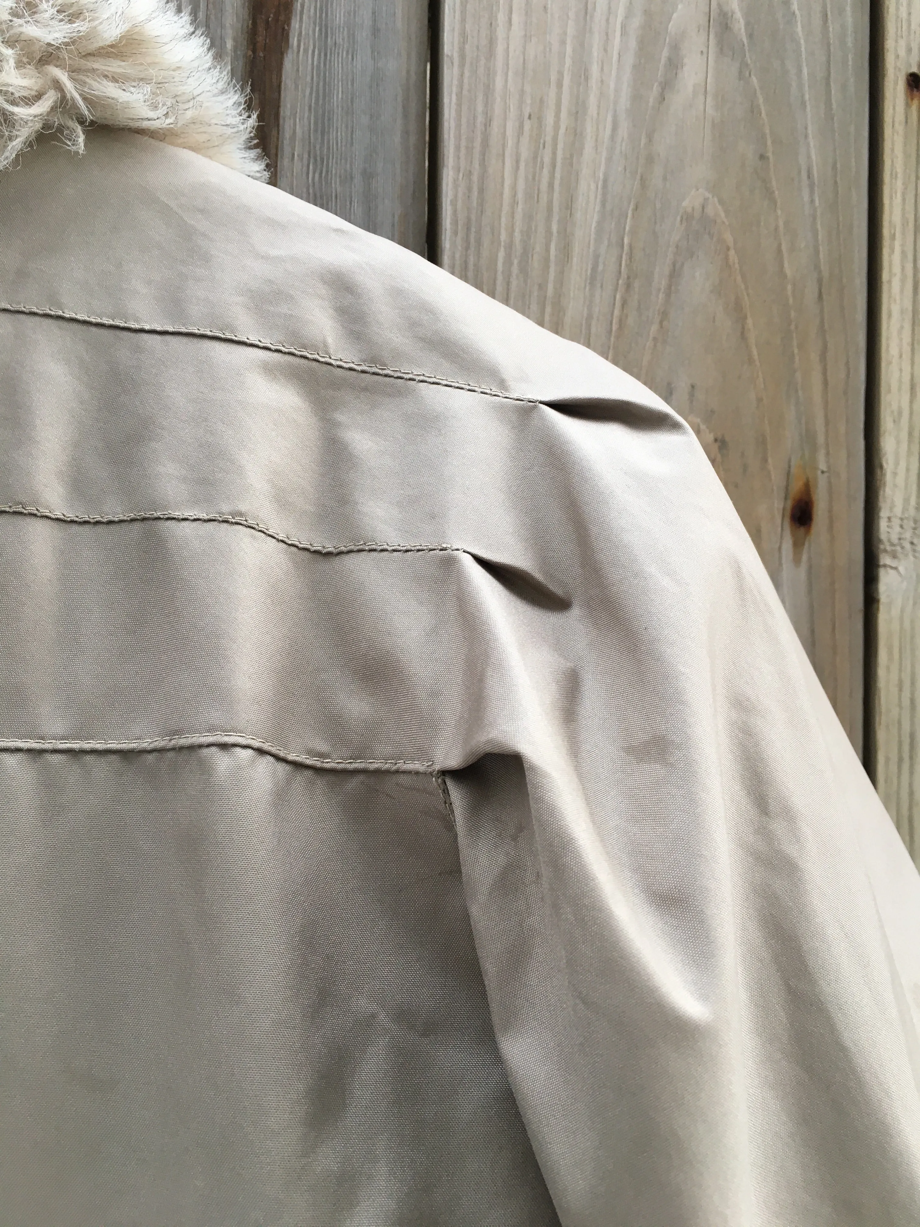 Vintage 80's Reversible Faux Fur Coat