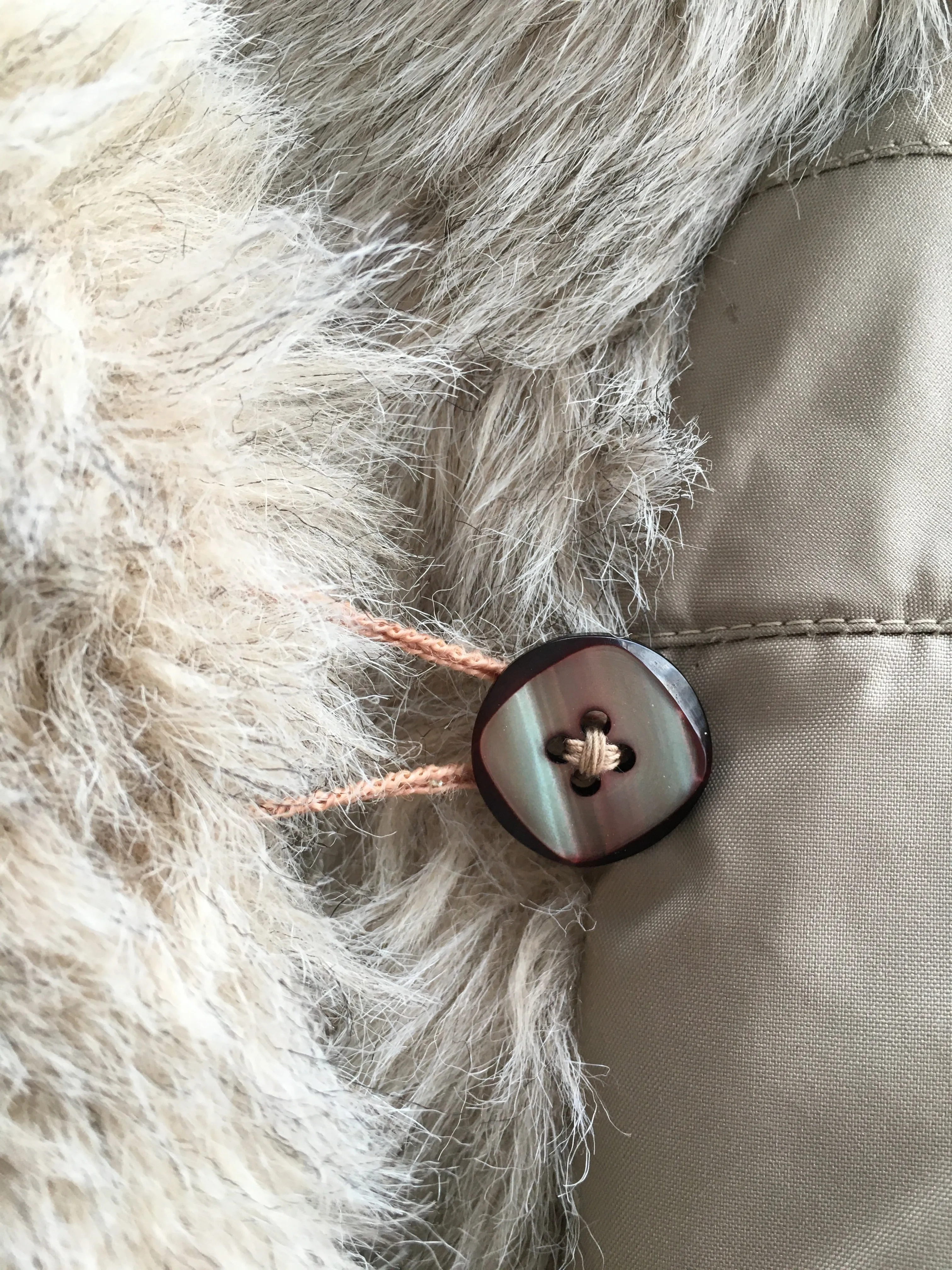 Vintage 80's Reversible Faux Fur Coat