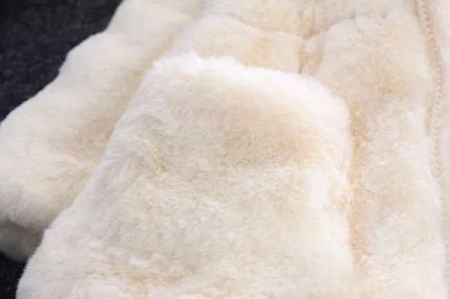 Winter Coats Thick Faux Fur Fashion Kids Hooded Jacket Coat for Girl Outerwear Children Clothing 2 3 4 6 7 Years
