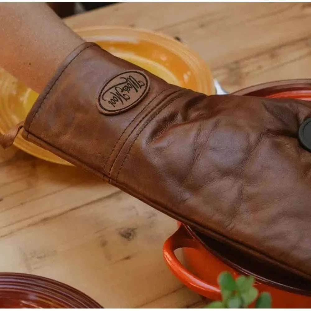 Woesmooi Genuine leather gloves & potholder