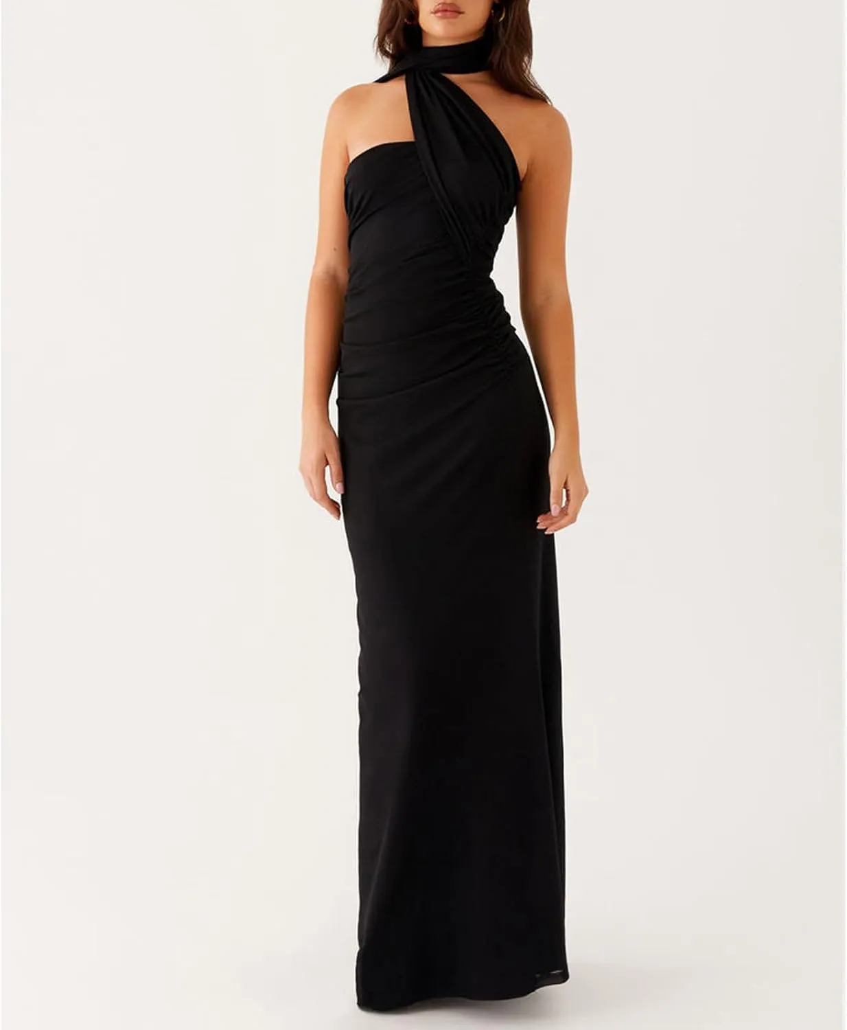 Women Floral Tube Strapless Maxi Bodycon Dress with Scarf Y2k 2025 Summer Backless Mesh Long Club Party Dresses