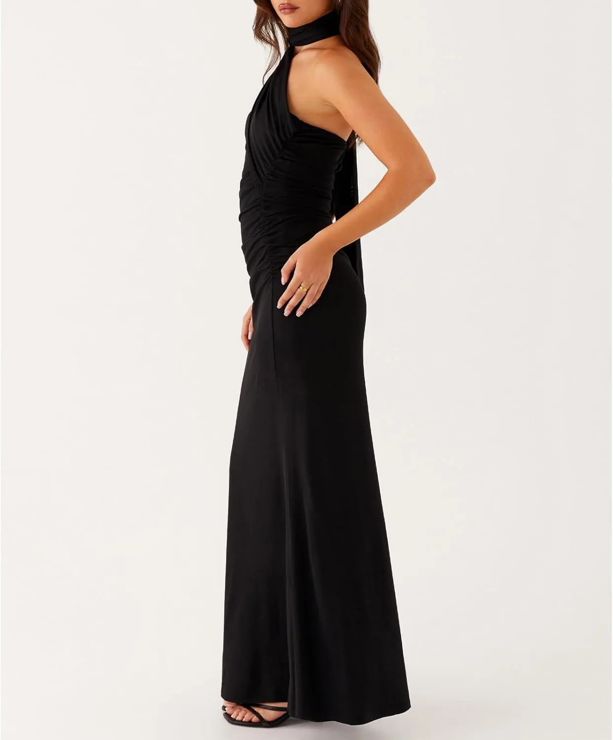 Women Floral Tube Strapless Maxi Bodycon Dress with Scarf Y2k 2025 Summer Backless Mesh Long Club Party Dresses