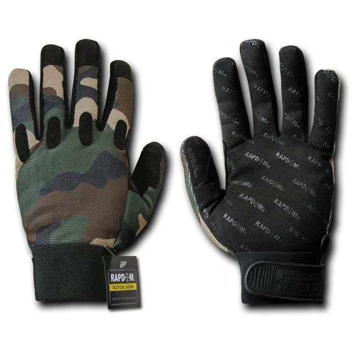Woodland Forest Camo Camouflage Tactical Hunting Gloves